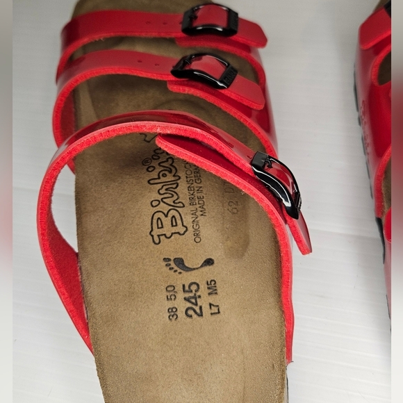 New Birki’s by Birkenstock red sandals, size 38 - Picture 7 of 7
